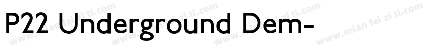 P22 Underground Dem字体转换